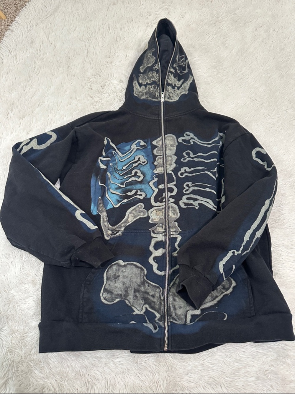 🍍 Cactus Jack Skull Zip Up Hoodie